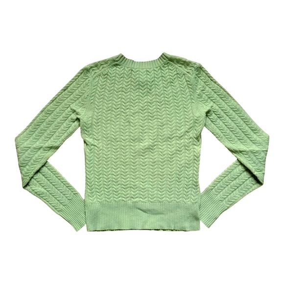 Theory Green Cashmere Sweater | Size XS - Picture 2 of 6